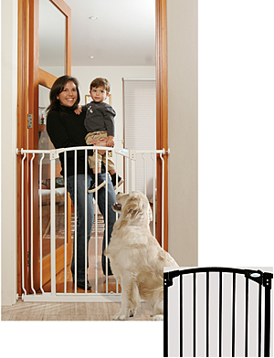 Tee Zed Extra Tall Walk-Thru Baby Safety Gate  38"-53"W x 39"H