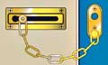 Chain Door Guard  (Solid Brass)