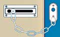 Chain Door Guard  (White)