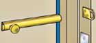 3" Solid Brass Surface Bolt